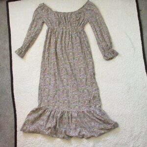 With Love Women's Cottage Core Style Maxi Dress Size Large NWT